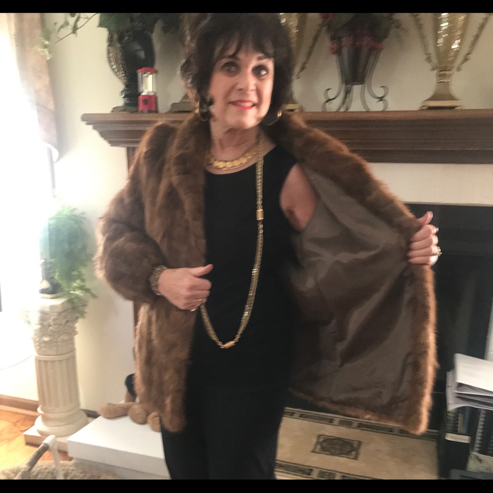 MINK COAT ELEGANT NEIMAN MARCUS SIZE L